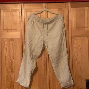 Linen Crop Pants